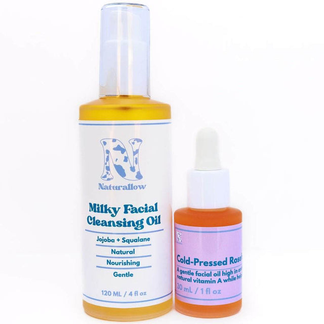 Naturallow's Organic Barrier Repair oil duo on a white background.