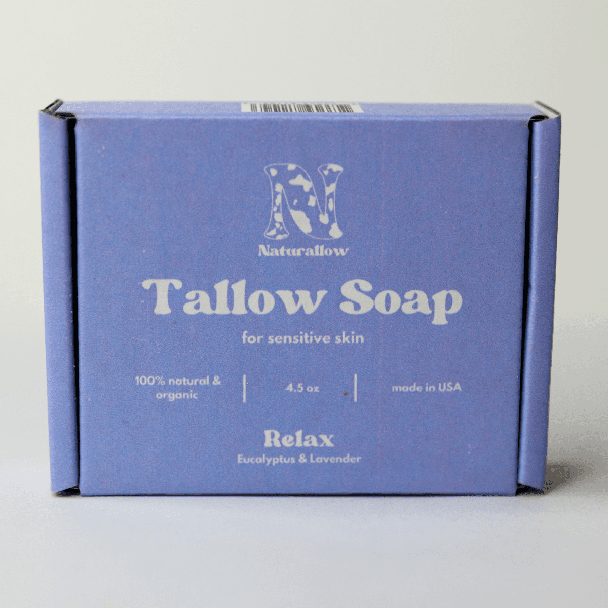 Naturallow Relax Tallow Soap against a white background